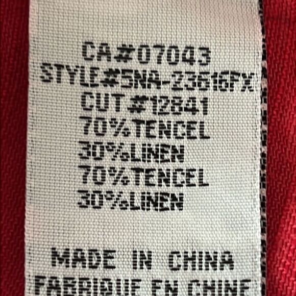 Velvet Heart Pinky‎ Red Shirt/Shacket Size 3X - Picture 11 of 11